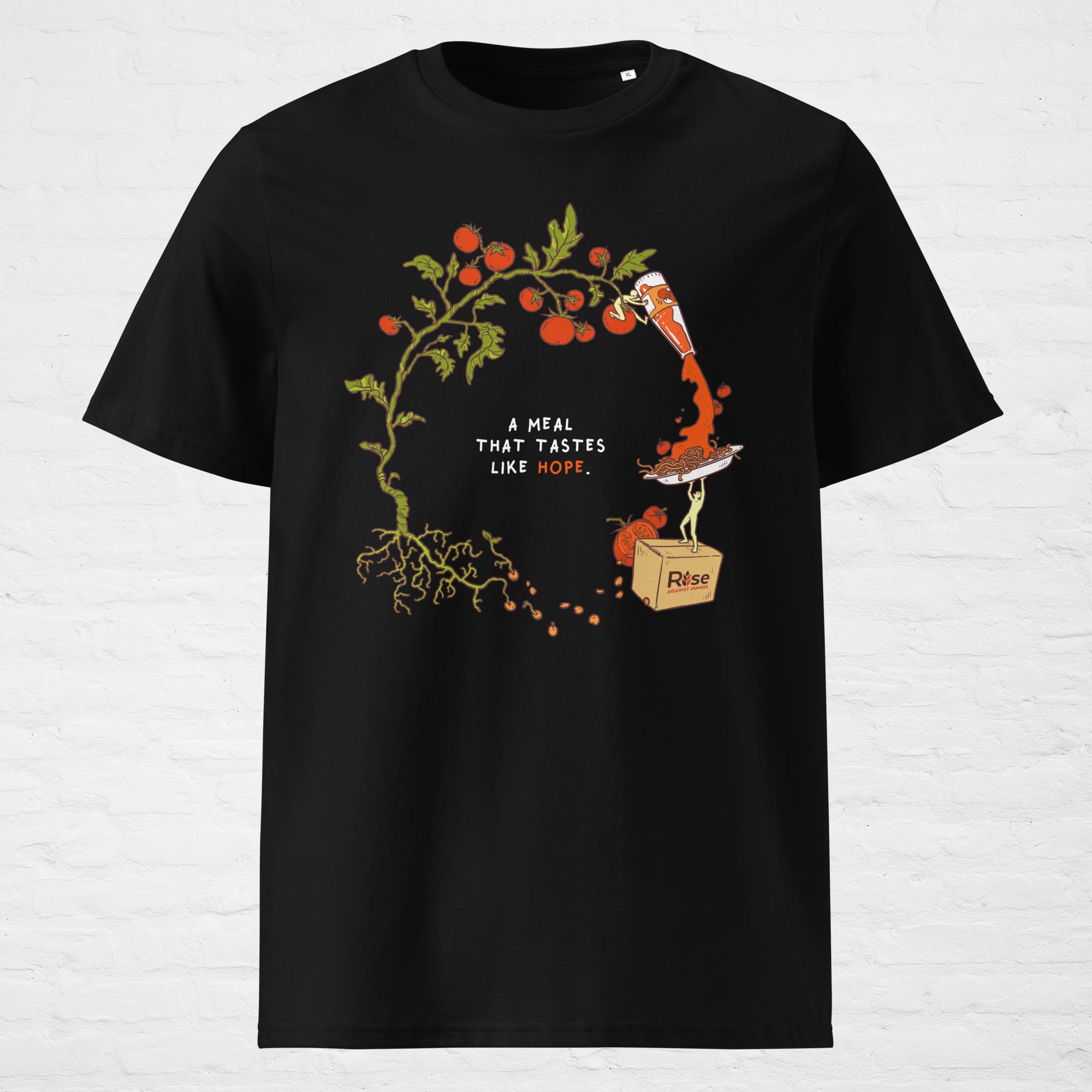 Unisex T-shirt – A Meal That Tastes Like Hope (Black)